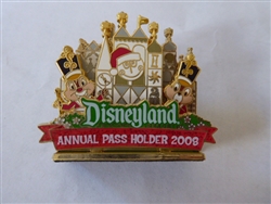 Disney Trading Pin  65930 DLR - Passholder Exclusive - Chip and Dale at 'it's a small world' Holiday (Diorama)