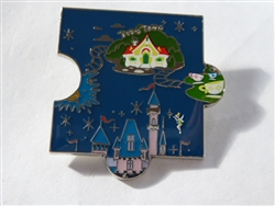 Disney Trading Pin Loungefly Disneyland 65th Anniversary Puzzle - Top Middle
