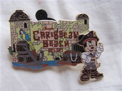 Disney Trading Pin 66329: WDW - Disney's Caribbean Beach Resort - Mickey Mouse