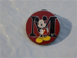 Disney Trading Pin 66592 WDW - Hidden Mickey Series III - Alphabet Mickey (M)