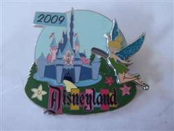 Disney Trading Pin 66823 DLR- Retro Collection 2009- Tink and Sleeping Beauty Castle