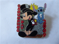 Disney Trading Pin 67445 2009 Groundhog Day - Mickey Mouse and Stitch