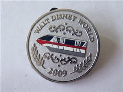 Disney Trading Pin  67584 WDW - Character Coins - Mystery Pin Collection - 5 Pin Set (Monorail Only)