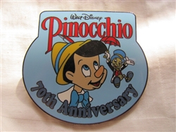 Disney Trading Pin 68063: DS - 70th Anniversary Pinocchio - DVD/Blu Ray Pre-order (GWP)