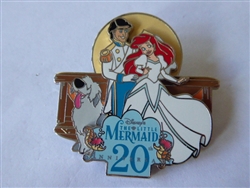 Disney Trading Pins 68194 DLR - Featured Artist Collection - Disney's Little Mermaid 20th Anniversary - Ariel and Prince Eric