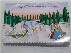 Disney Trading Pin  68608 DLR - Wedding Card - Cinderella and Prince Charming