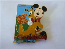 Disney Trading Pin  6948 DCA - Friendship Day 2001 (Mickey & Pluto)
