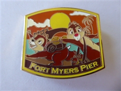Disney Trading Pin  70605     DSF -Travel - Chip and Dale at Fort Myers Pier
