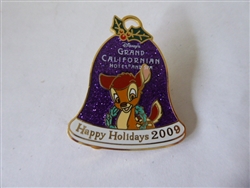 Disney Trading  Pin 72679 Happy Holidays 2009 - Disney's Grand Californian Hotel and Spa - Bambi