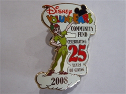 Disney Trading Pins 72740 DLR VoluntEARS Community Fund Celebrating 25 Years of Giving 2008