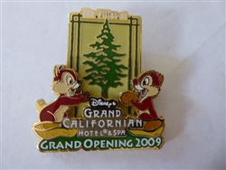 Disney Trading Pin  73244 DVC - Grand Opening of The Villas at Disney's Grand Californian Hotel® and Spa - Chip & Dale