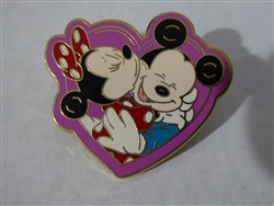 Disney Trading Pin 73257 Jerry Leigh - Mickey and Minnie kissing in heart