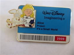 Disney Trading Pin 73508 WDI - It's a Small World ID Badge Series 2009 (Alice)