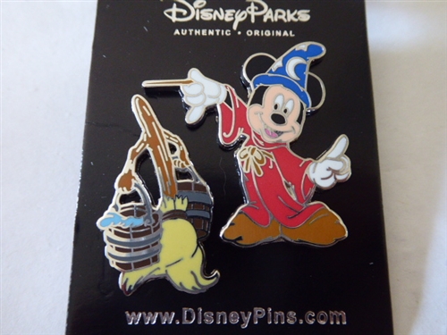 WDW Dancing Sorcerer Mickey with Broom - Pin 3983