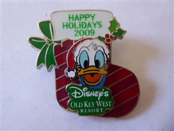 Disney Trading Pin 73847 WDW - Happy Holidays 2009 - Disney's Old Key West Resort - Donald Duck