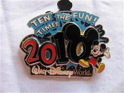 Disney Trading Pins  74202: WDW - 2010 is Ten Times the Fun!