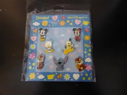 Disney Trading Pin Mini-Pin Collection - Cute Characters - Mickey Mouse and Friends (Version #2)