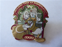 Disney Trading Pin  74363 DLR - Holiday Time at Disneyland 2009 Tour - Donald & Daisy
