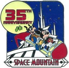 Disney Trading Pin WDW - Space Mountain 35th Anniversary