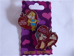 Disney Trading Pins 74803 Valentine's Day 2010 - Chip, Dale and Clarice