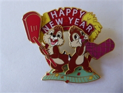 Disney Trading Pin 75188     DSF - Happy New Year 2010 - Chip and Dale
