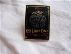 Disney Trading Pin 761: The Lion King - The Broadway Musical (Rectangle)