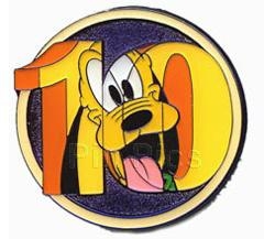 Disney Trading Pin Disney 10 Years of Disney Pin Trading - Mystery Series - Pluto - Cast Chaser