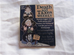 Disney Trading Pin 76623: Haunted Mansion Magazines - Death and Taxes Weekly