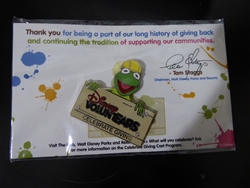 Disney Trading Pin 76652 Cast Member VoluntEARS - Give a Day, Get a Disney Day - Kermit the Frog