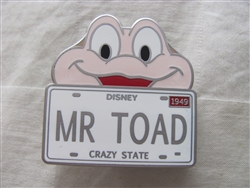 Disney Trading Pin 77283 Character License Plate - Mystery Series - Mr. Toad