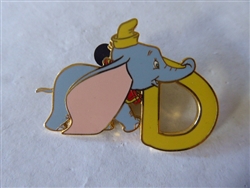Disney Trading Pin 7800 Alphabet Pin - D (Dumbo)
