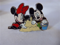 Disney Trading Pin 78354 DLR - Get 2 More Days & Nights Free - Travel Agent Series (Minnie & Mickey Sandcastle)