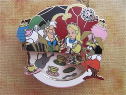 Disney Trading Pin 79458: Walt's Classic Collection - Alice in Wonderland (Mad Hatter, Alice, March Hare ONLY)