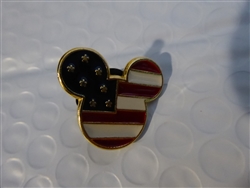 Disney Trading Pin 7949: DS - USA Mickey Head Flag Icon