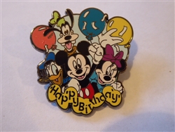 Disney Trading Pin  80160 Jerry Leigh - Happy Birthday Fab 4 with balloons