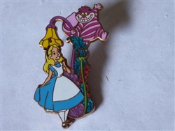 Disney Trading Pin 80282 WDI - Lamppost Series #1 - (Alice & Cheshire Cat)