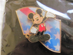 Disney Trading Pin 8039: DS - Mickey Mouse Flag (Lenticular/ 3D)