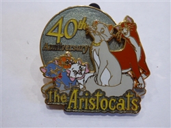 Disney Trading Pin 81156 Disney's Aristocats 40th Anniversary