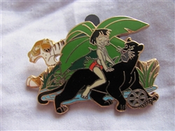 Disney Trading Pin 81204: Walt's Classic Collection - The Jungle Book - Mowgli and Bagheera ONLY