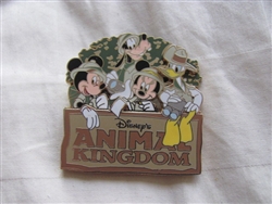 Disney Trading Pin 82178: WDW - Disney's Animal Kingdom® Theme Park - Mickey and Friends