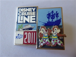 Disney Trading Pin 82298     DCL - Chip and Dale Castaway Cay