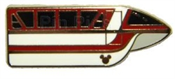 Disney Trading Pins 82315: DLR - 2011 Hidden Mickey Series - Monorail Collection - Mark VII Red