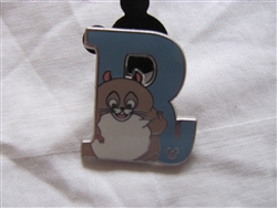 Disney Trading Pin  82340: DLR - 2011 Hidden Mickey Series - Alphabet Letter Collection - R For Rhino