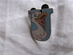 Disney Trading Pin 82343: DLR - 2011 Hidden Mickey Series - Alphabet Letter Collection - U For Ugly Duckling