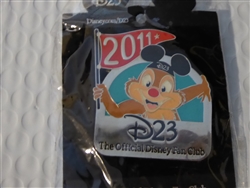 Disney Trading Pin  82539 D23 - 2011 Renewal Pin - Dale with Mickey Ears Hat