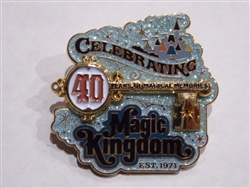 Disney Trading Pin 82642 Celebrating 40 Years of Magical Memories - Magic Kingdom - Cast Member Exclusive