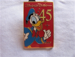 Disney Trading Pin 836: DLR - 45th Anniversary Signature Series (Donald)