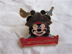 Disney Trading Pins 83689: Disney Pirates Mystery Box Set - Mickey as Jack Sparrow Logo Only