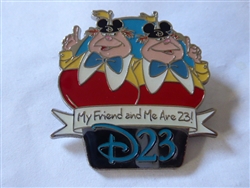 Disney Trading Pins  84081 D23 'Refer-A-Friend' Set -Tweedledee and Tweedledum Only