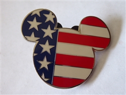 Disney Trading Pin 8447 Disney Store Catalog/Online - Mickey USA Flag Icon